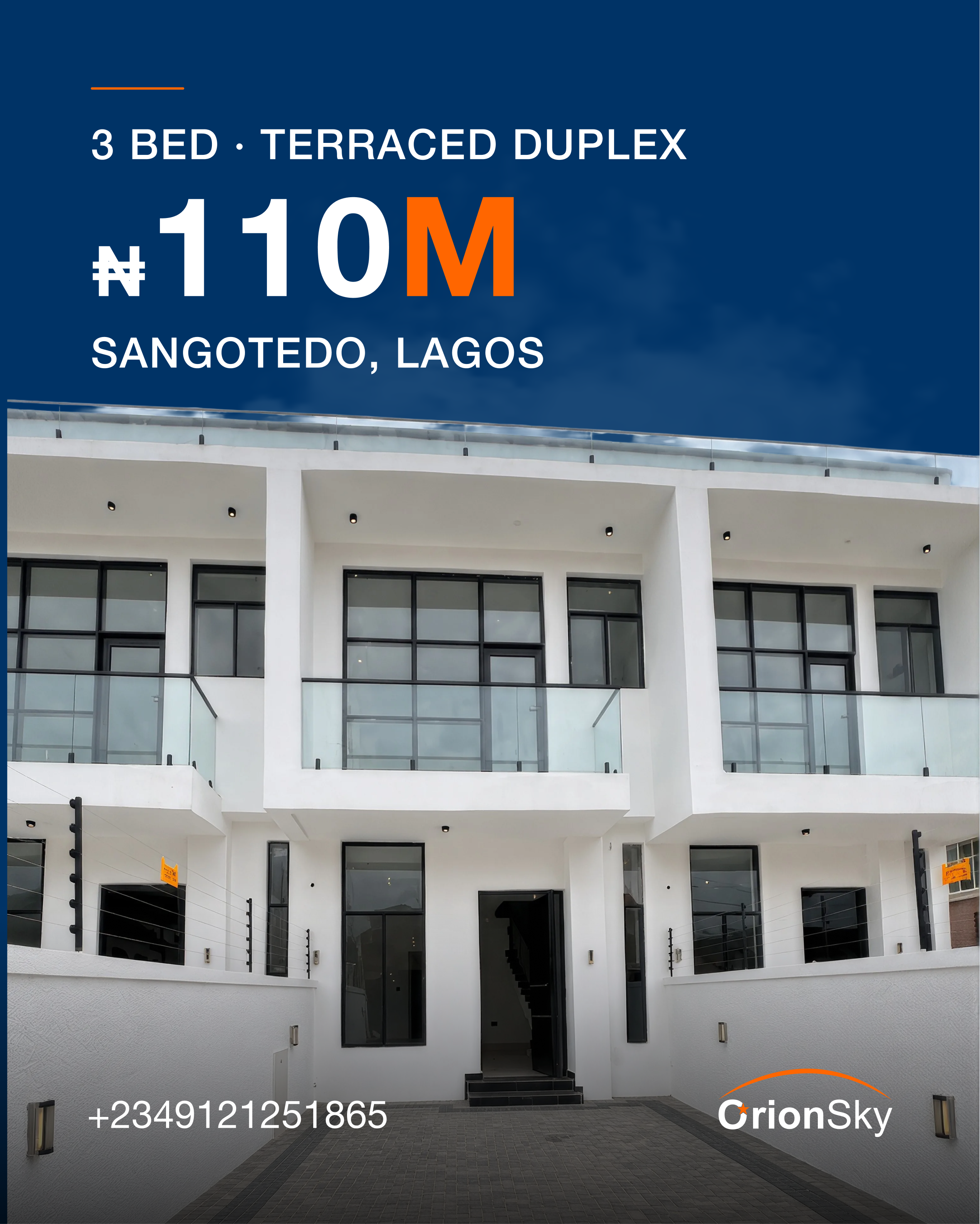 3-Bedroom Terraced Duplex in Sangotedo
