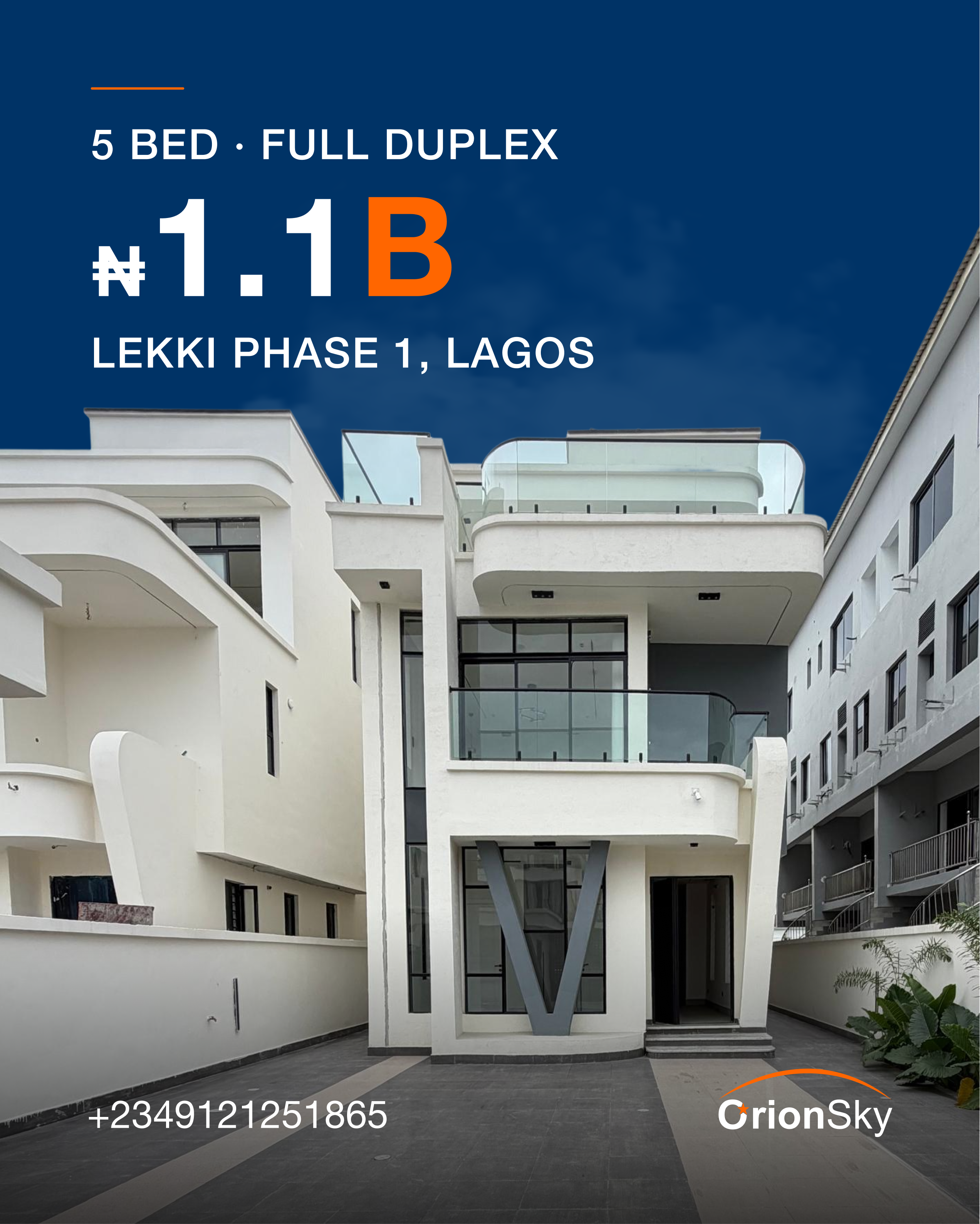 5 Bedroom Fully Detached Duplex in Lekki Phase 1