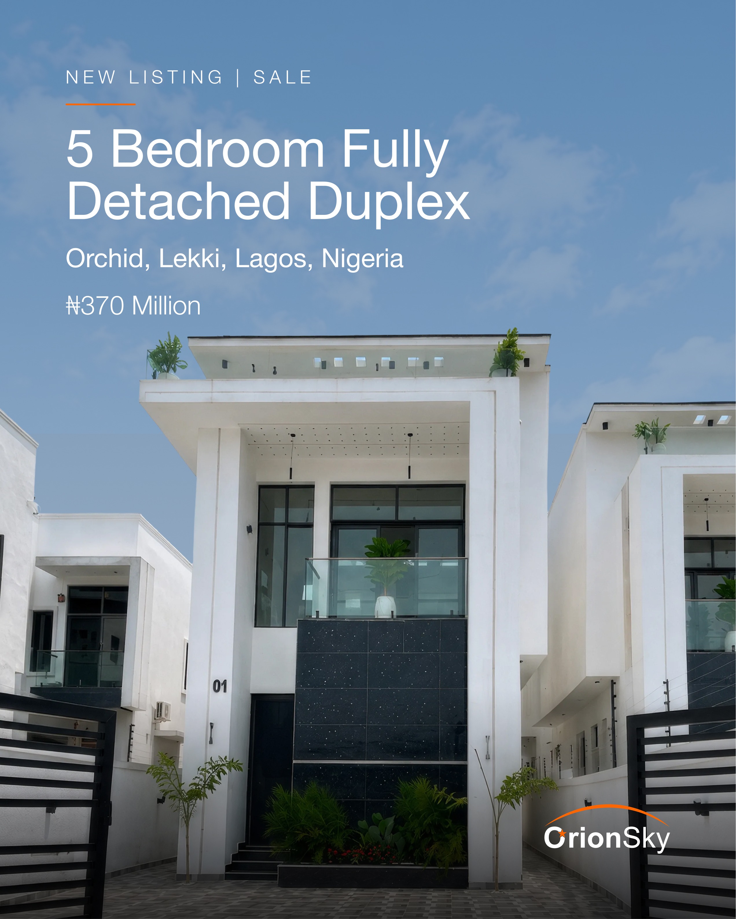 Newly Built 5 Bedroom Fully Detached Duplex