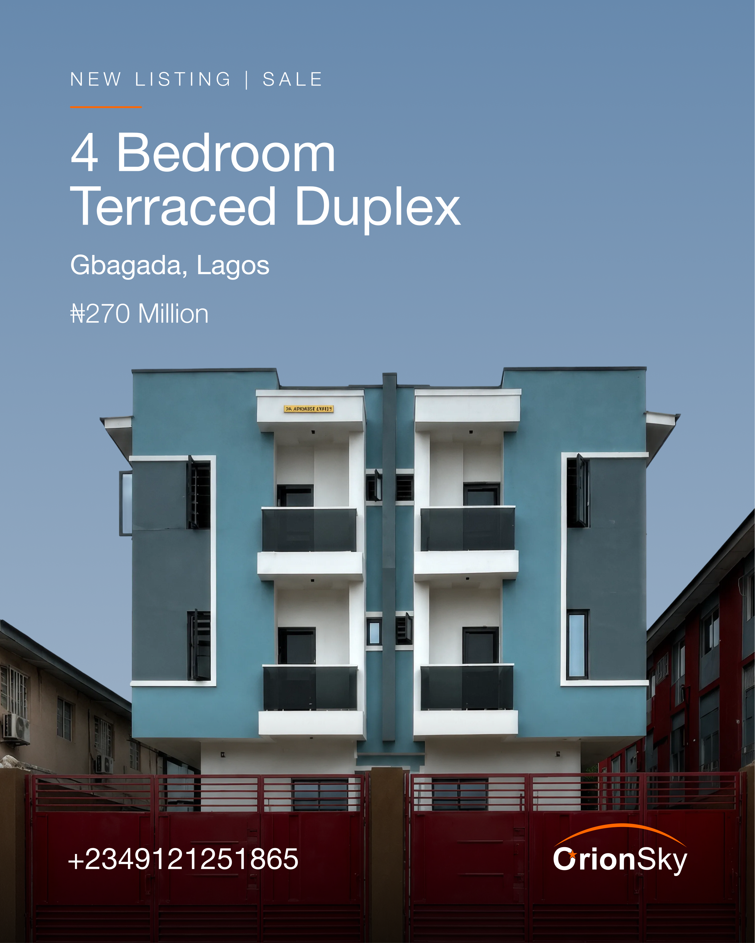 4 Bedroom Terrace Duplex in Gbagada